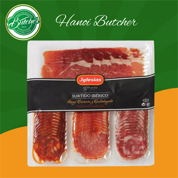 Vỉ heo muối Iberico Mix 4 vị 200g mới