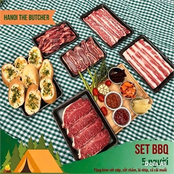 COMBO NƯỚNG ANGUS TỔNG 1KG THỊT KÈM BÁNH MỲ