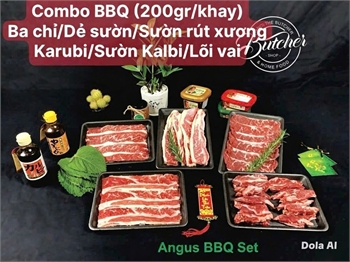 COMBO NƯỚNG BÒ ANGUS TỔNG 1KG THỊT