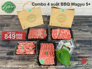 [Wagyu] Combo BBQ 4 người - 849K