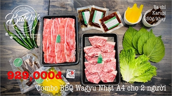 Combo BBQ Wagyu Nhật A4 cho 2 người